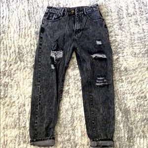 NWOT High waist ripped jeans